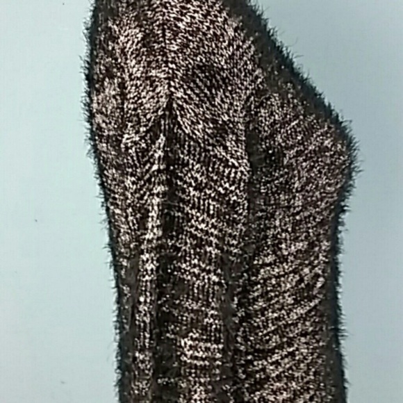 Rock & Republic Black/Silver Eyelash Sweater Sz S - Picture 5 of 7